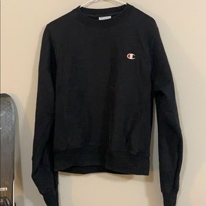 Champion reverse weave Black Crewneck